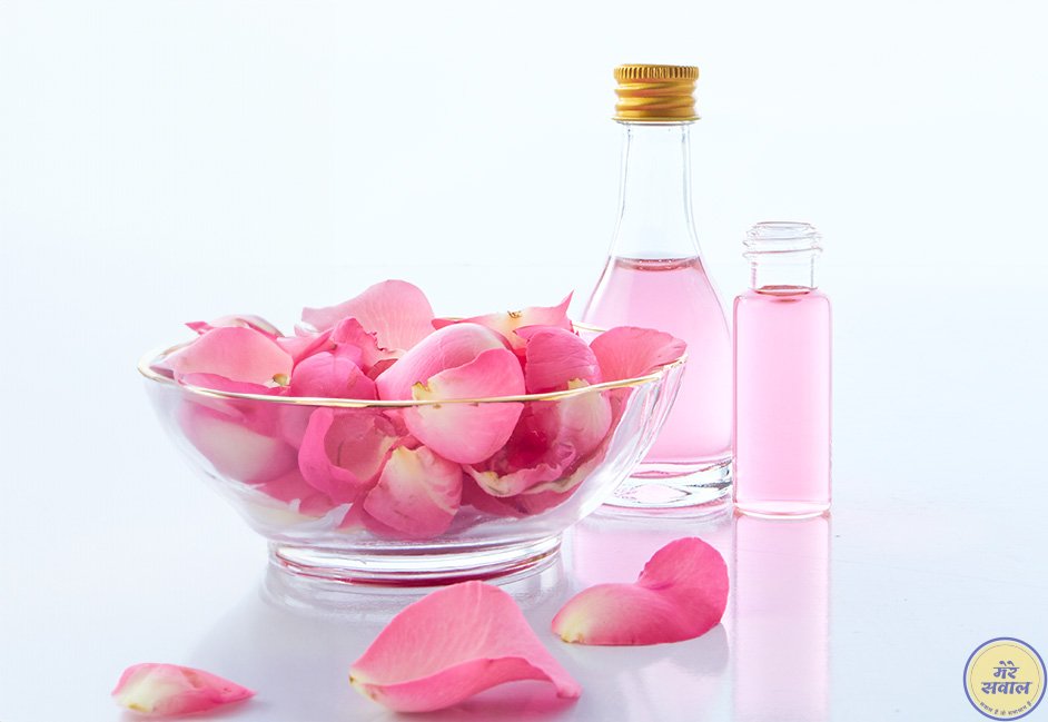 using rose water